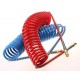 COIL AIR HOSE 15FT TWIN RED & BLUE FOR TRUCK